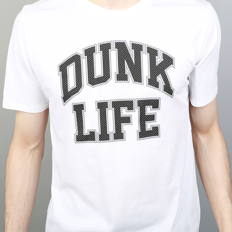 мужская белая футболка Jordan Rise Dunk Life Basketball 895177-101 - цена, описание, фото 2